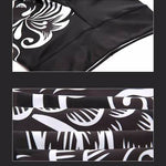 Mid Waist Clouds Printed Workout Leggings