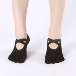 Women Dance Five Toe Backless Short Pilates Socks