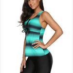 Strappy Hollow-Out Back Tankini Swimsuits For Women