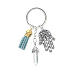 Stone Chakra Key Chain Ring Pendant For Bag