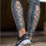 Compression Crop Criss Cross Pants With Super Hiney Trainer™ Built-in