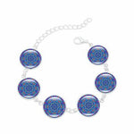 6 Flower Bracelets Colorful Chain for Men Women
