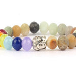 7 Chakra Natural Stones Men Women Bracelet