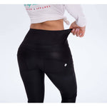 Black-Matte Eco-Leather Pants Lifts & Supports