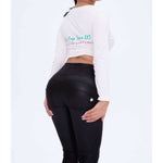 Black-Matte Eco-Leather Pants Lifts & Supports