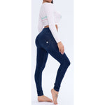 High Rise Dark Blue Jeans Lift & Support