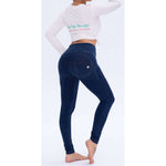 High Waist Blue Denim Lifts & Supports