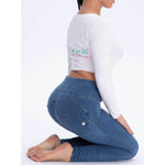 High Rise Light Blue Denim Lift & Support