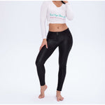 Black-Matte Eco-Leather Pants Lifts & Supports