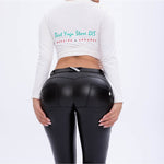 Shiny Black Eco-Leather Lifts &Supports