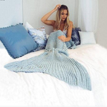 Hand Woven Mermaid Tail Blanket
