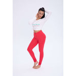 Red Cotton Pants Lift & Support