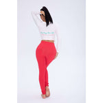 Red Cotton Pants Lift & Support
