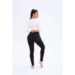 Black Cotton Pants Lift & Support