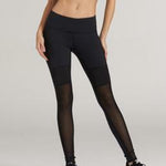 Olive Green Mesh Sports Leggings