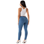 New Light Blue Denim Pants Lift & Support