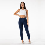 New Dark Blue Denim Pants Lift & Support