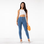 New Light Blue Denim Pants Lift & Support