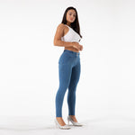 New Light Blue Denim Pants Lift & Support
