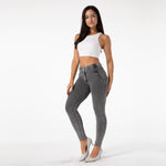 New Gray Denim Pants Lift & Support