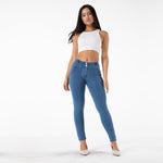 New Light Blue Denim Pants Lift & Support