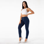 New Dark Blue Denim Pants Lift & Support