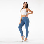 New Light Blue Denim Pants Lift & Support