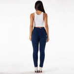 New Dark Blue Denim Pants Lift & Support