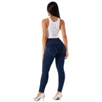 New High Waist Front Buttons Denim Pants Lift & Support