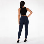 New Dark Blue High Waist Cotton Leggings Lift & Support