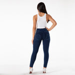New High Waist Front Buttons Denim Pants Lift & Support