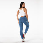 New Light Blue Denim Pants Lift & Support