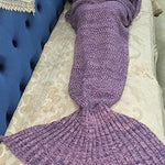 Hand Woven Mermaid Tail Blanket