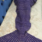 Hand Woven Mermaid Tail Blanket