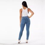 New High Waist Front Buttons Denim Pants Lift & Support