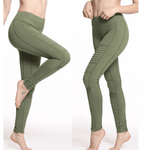 2019 Moto Design Leather-like Varnish Mesh Panels Leggings Hiney Trainer™