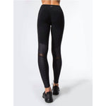 2019 Moto Design Leather-like Varnish Mesh Panels Leggings Hiney Trainer™