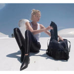 2019 Moto Design Leather-like Varnish Mesh Panels Leggings Hiney Trainer™